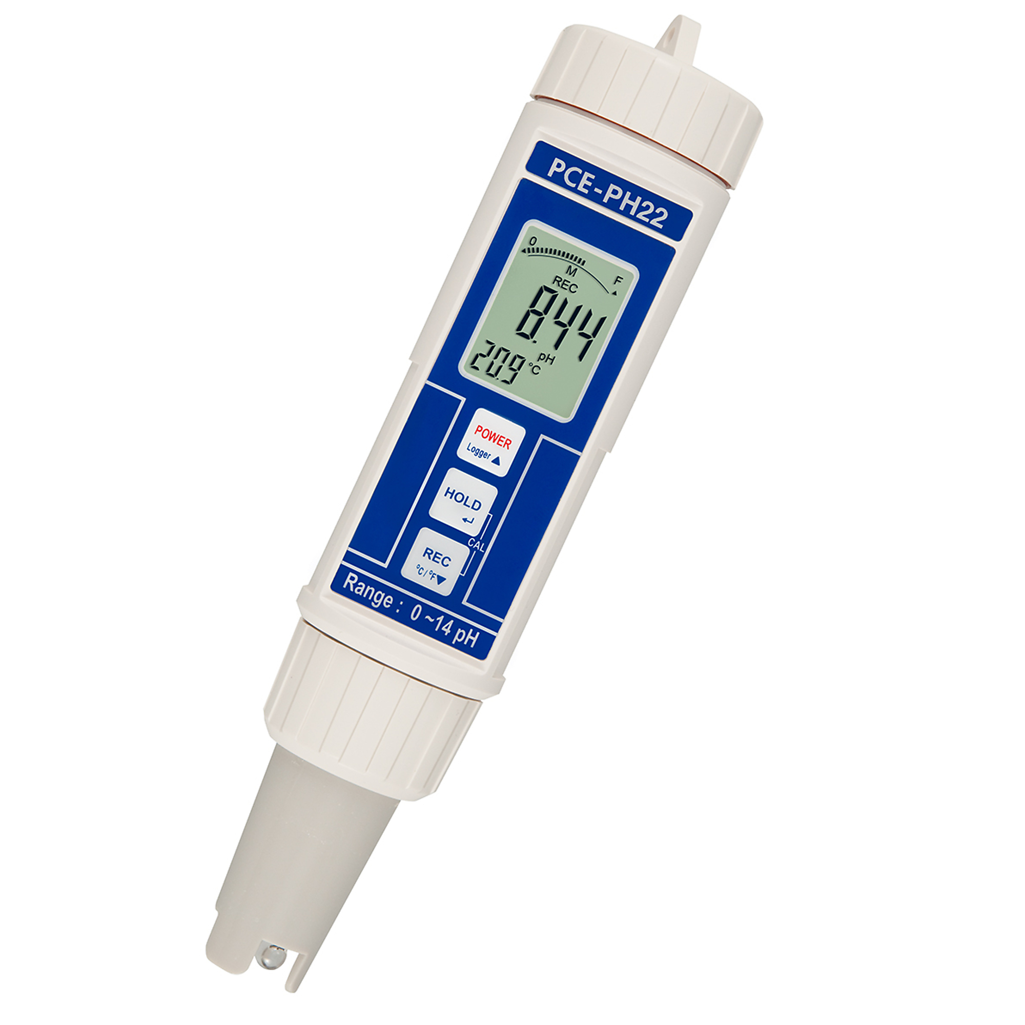 PCE Waterproof Swimming Pool pH Meter — Dual Display, Model# PCE-PH 22